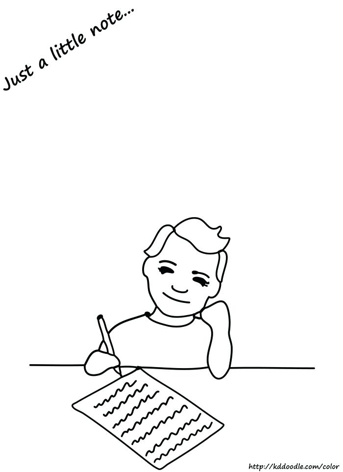 700x963 Write Clipart Drawing Writing Student Black And White Jsonfiddle - Student Drawing Clipart