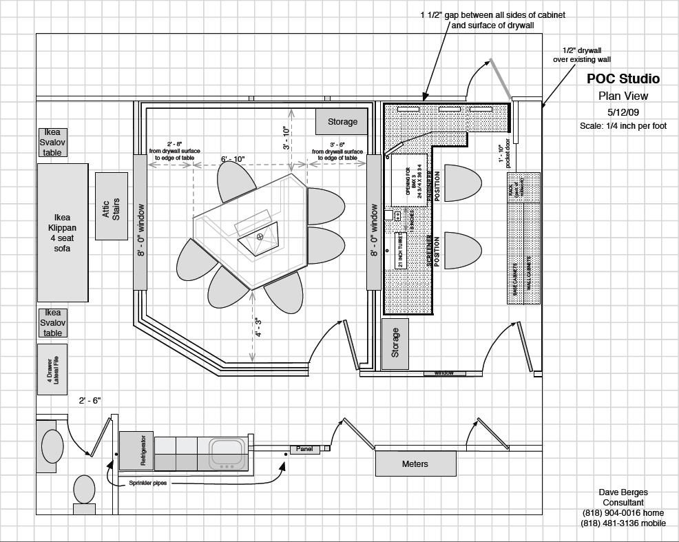 986x787 la radio studio photos drawings - Studio Drawing