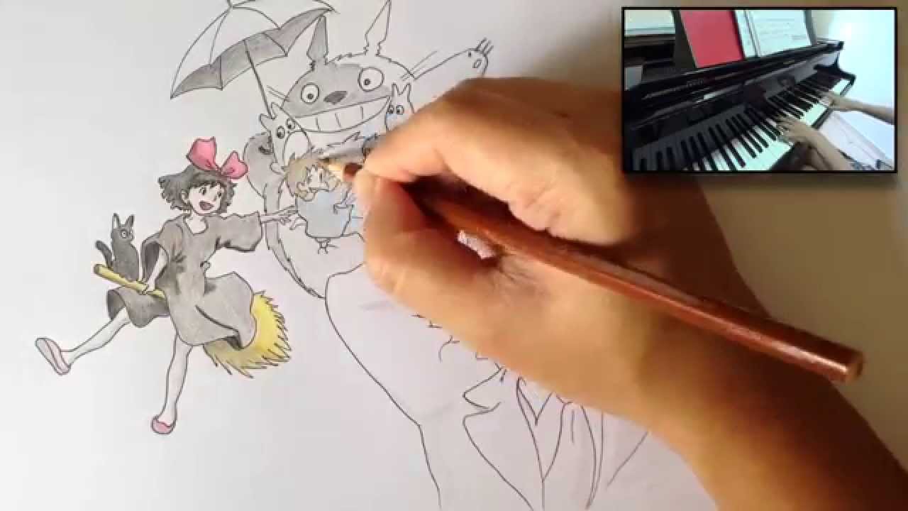 1280x720 drawing studio ghibli - Studio Ghibli Drawings