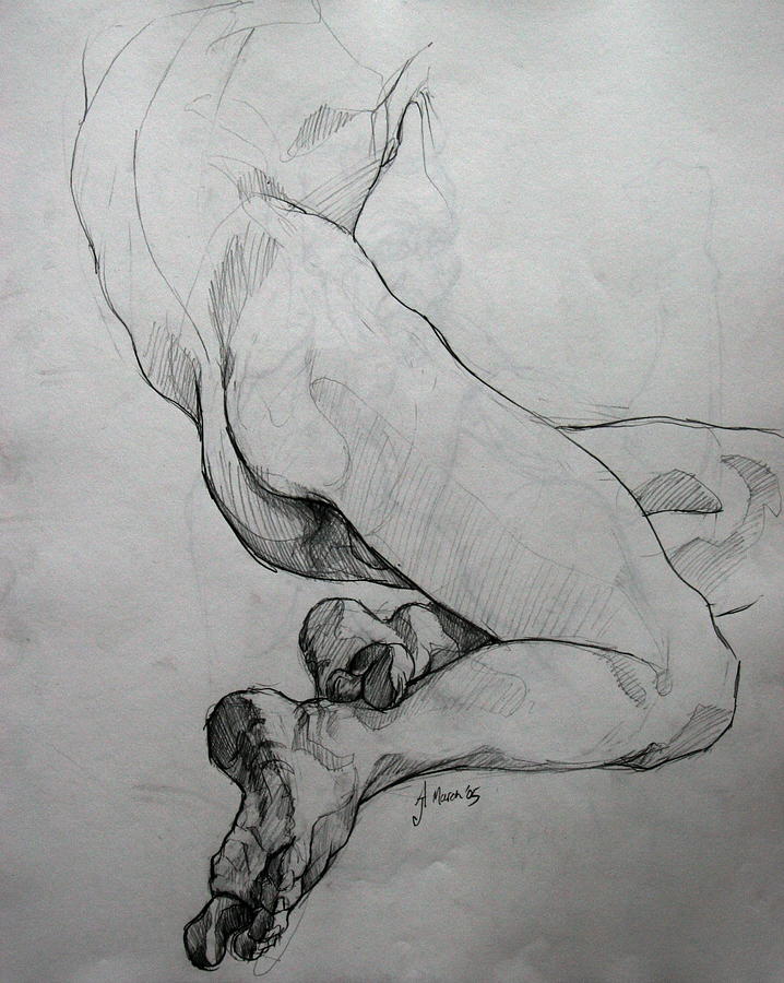 718x900 foot study drawing - Study Drawing