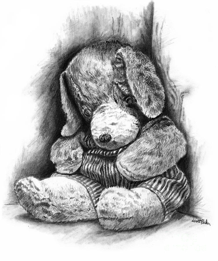 753x900 Antique Stuffed Animal Drawing - Stuffed Animal Drawing
