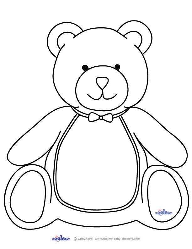 612x792 Teddy Bears Picnic! Plush Ideas Teddy Bear Template, Bear - Stuffed Bear Drawing