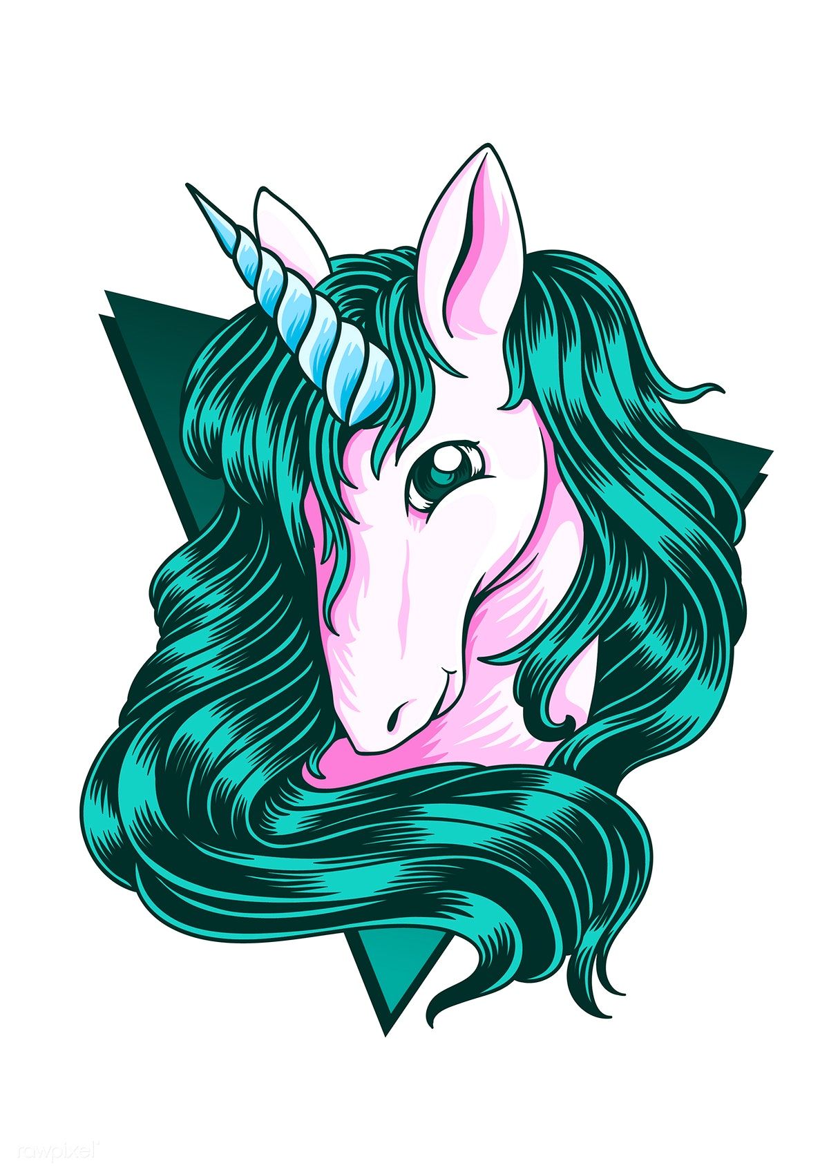 1200x1697 Download Premium Vector Of Cute Unicorn Stylized Drawing - Stylized Drawing