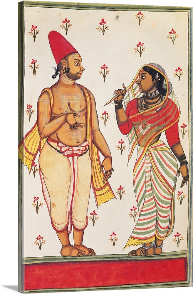 657x1000 wedding scene drawing of indian subject commissioned - Subject Drawing