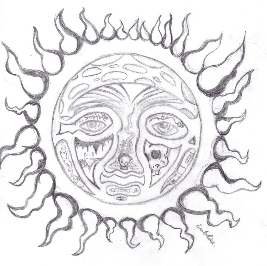 Sublime Sun Drawing at PaintingValley.com | Explore collection of ...