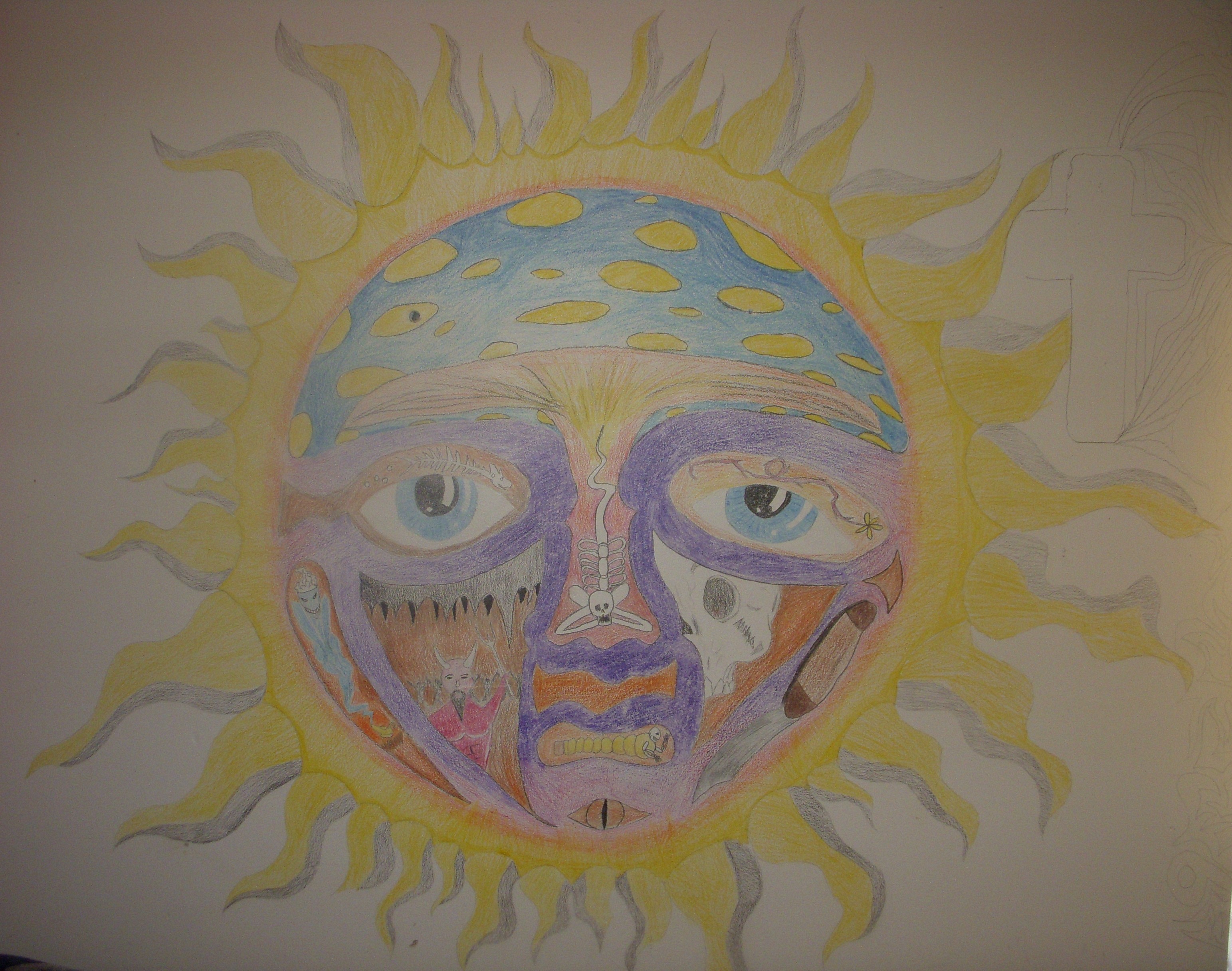 3086x2433 sublime sun - Sublime Sun Drawing