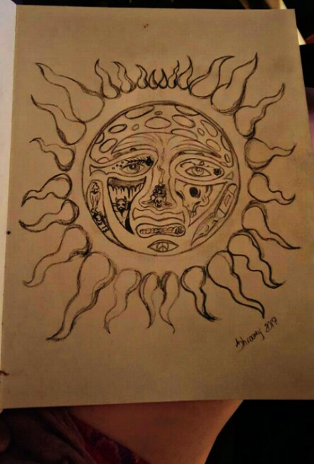 444x655 sublime sun lining - Sublime Sun Drawing