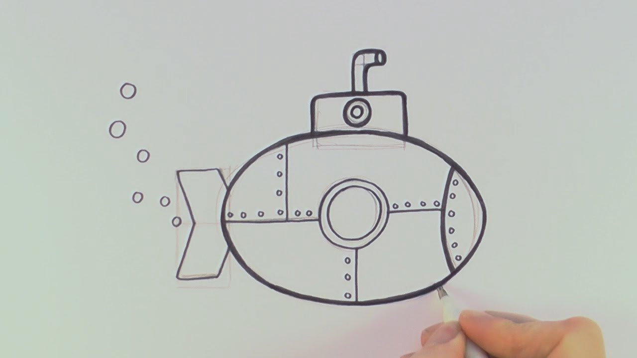 hanley submarine drawing