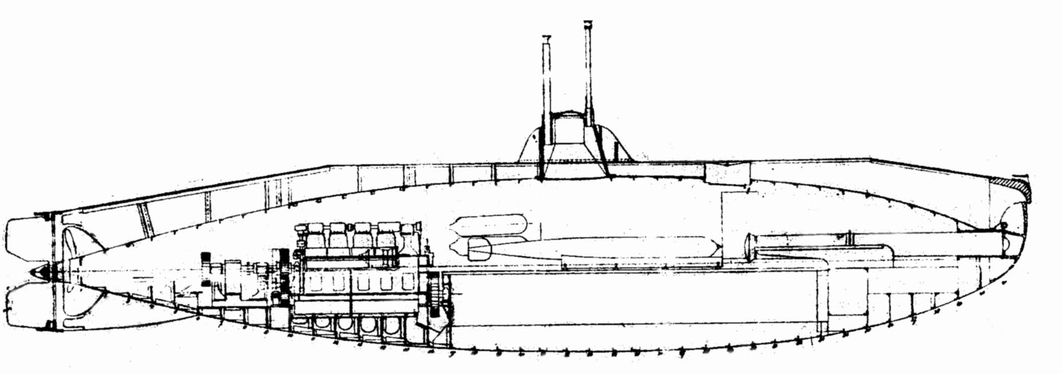 2080x733 Submarine Drawing Holland For Free Download - Submarine Drawing