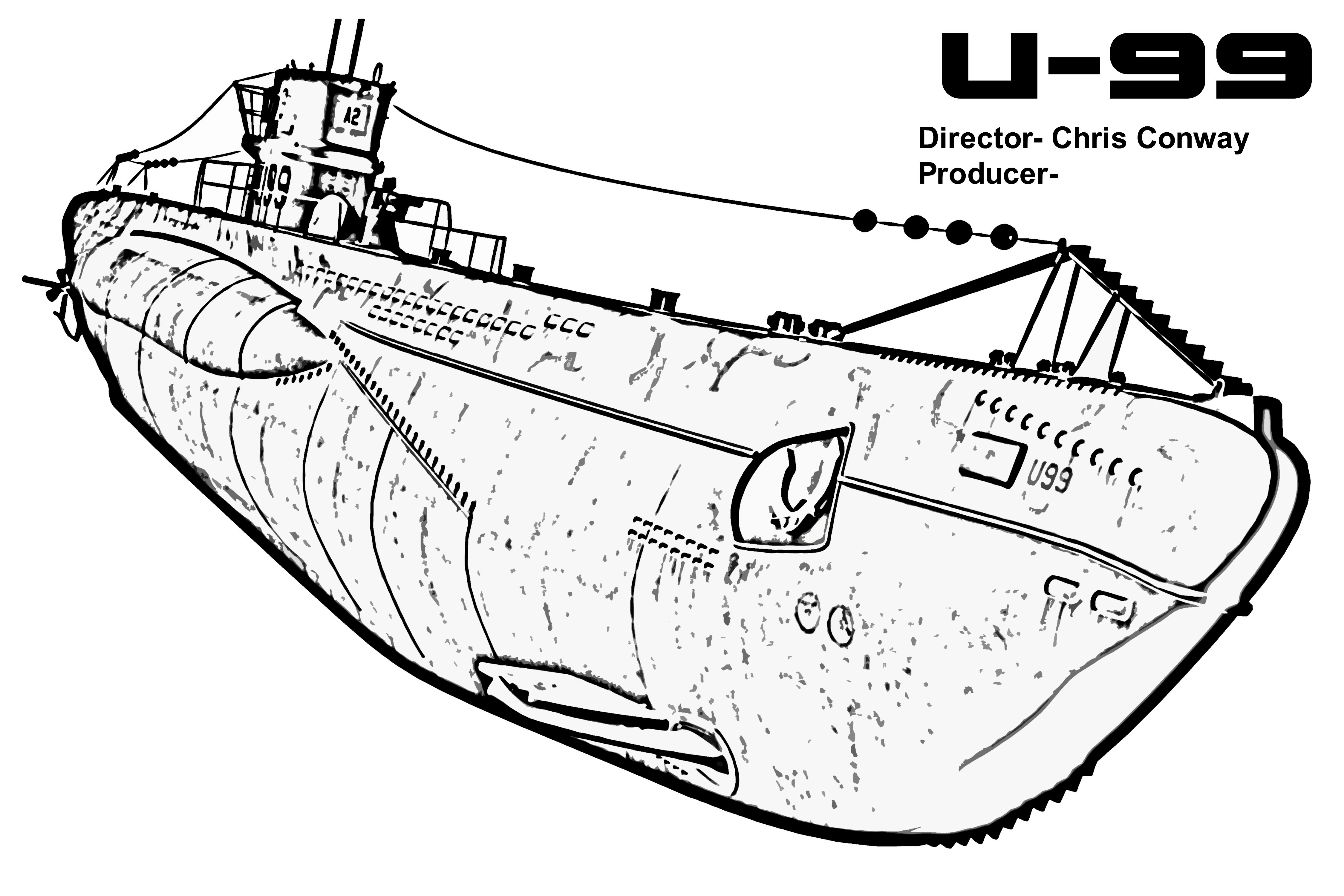 submarine drawing art