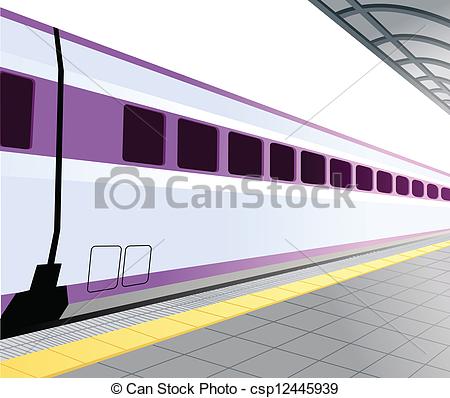 450x398 subway train and station platform - Subway Train Drawing