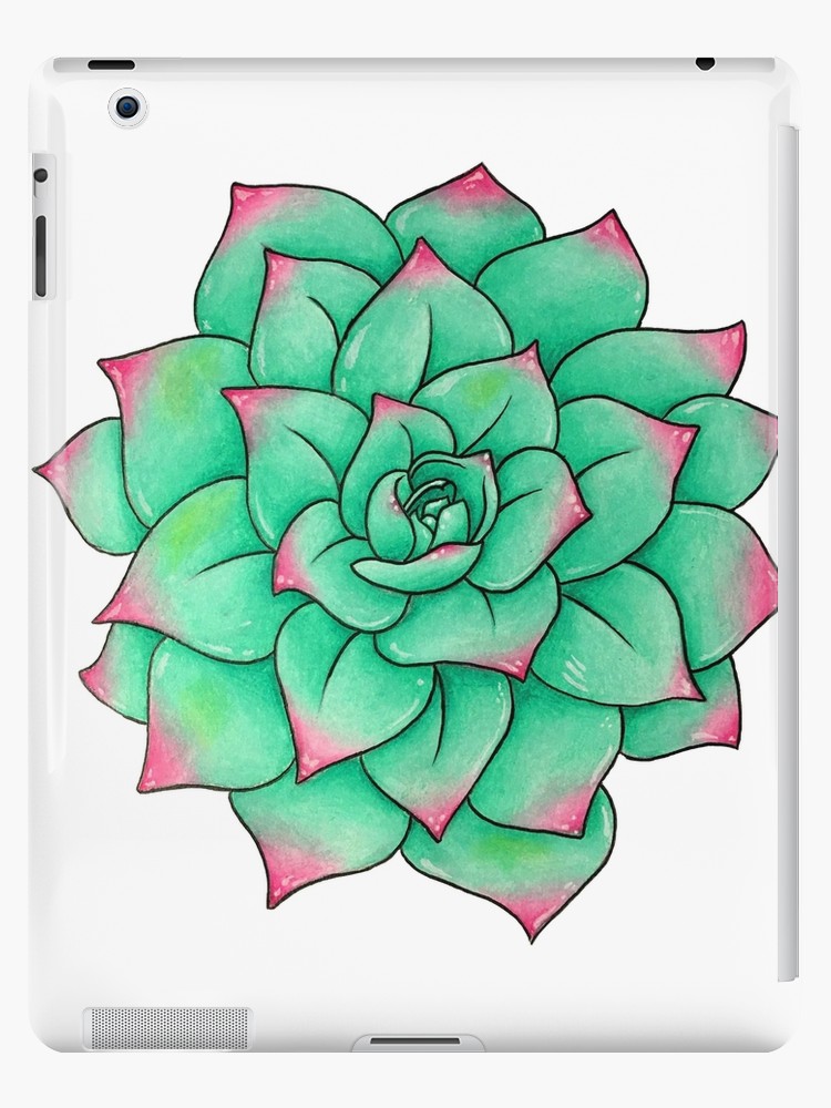 750x1000 succulent drawing ipad cases skins - Succulent Drawing