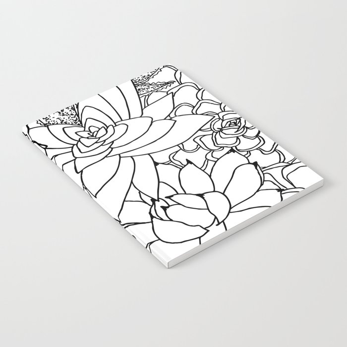 700x700 succulent line drawing notebook - Succulent Line Drawing