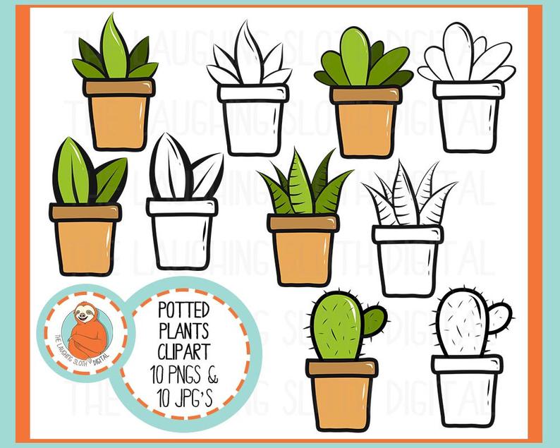 794x635 potted plants clip art digital clip art leaf art succulent etsy - Succulent Plant Drawing