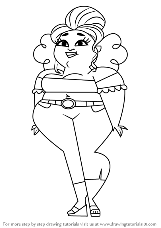 566x800 Learn How To Draw Sugar From Total Drama - Sugar Drawing