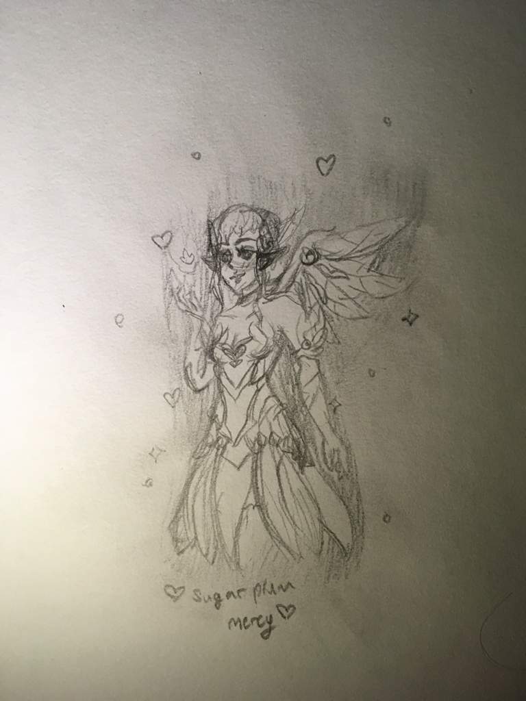 768x1024 Sugar Plum Fairy Mercy Sketch! Overwatch Amino - Sugar Plum Fairy Drawing