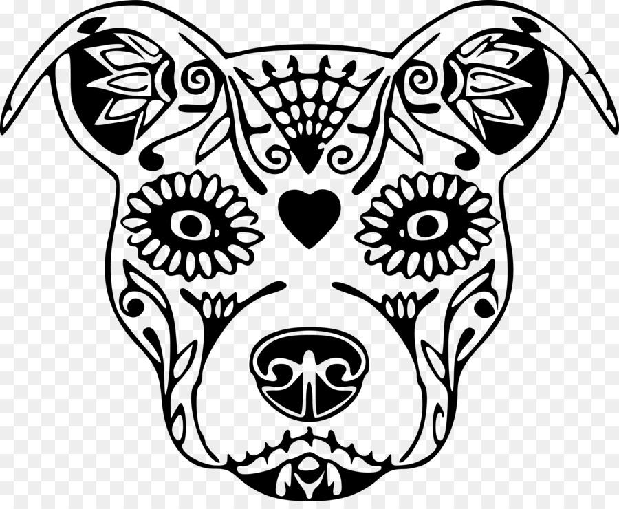 900x740 Drawing, White, Black, Transparent Png Image Clipart Free Download - Sugar Skull Black And White Drawing