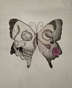 244x300 Sugar Skull Drawings Fine Art America - Sugar Skull Drawing