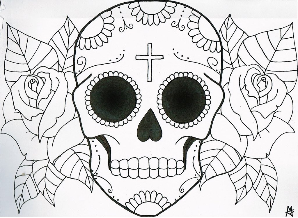 Sugar Skull Drawing at Explore collection of Sugar