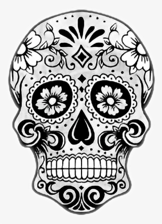 320x444 Skull Drawing Png, Transparent Skull Drawing Png Image Free - Sugar Skull Drawing Easy