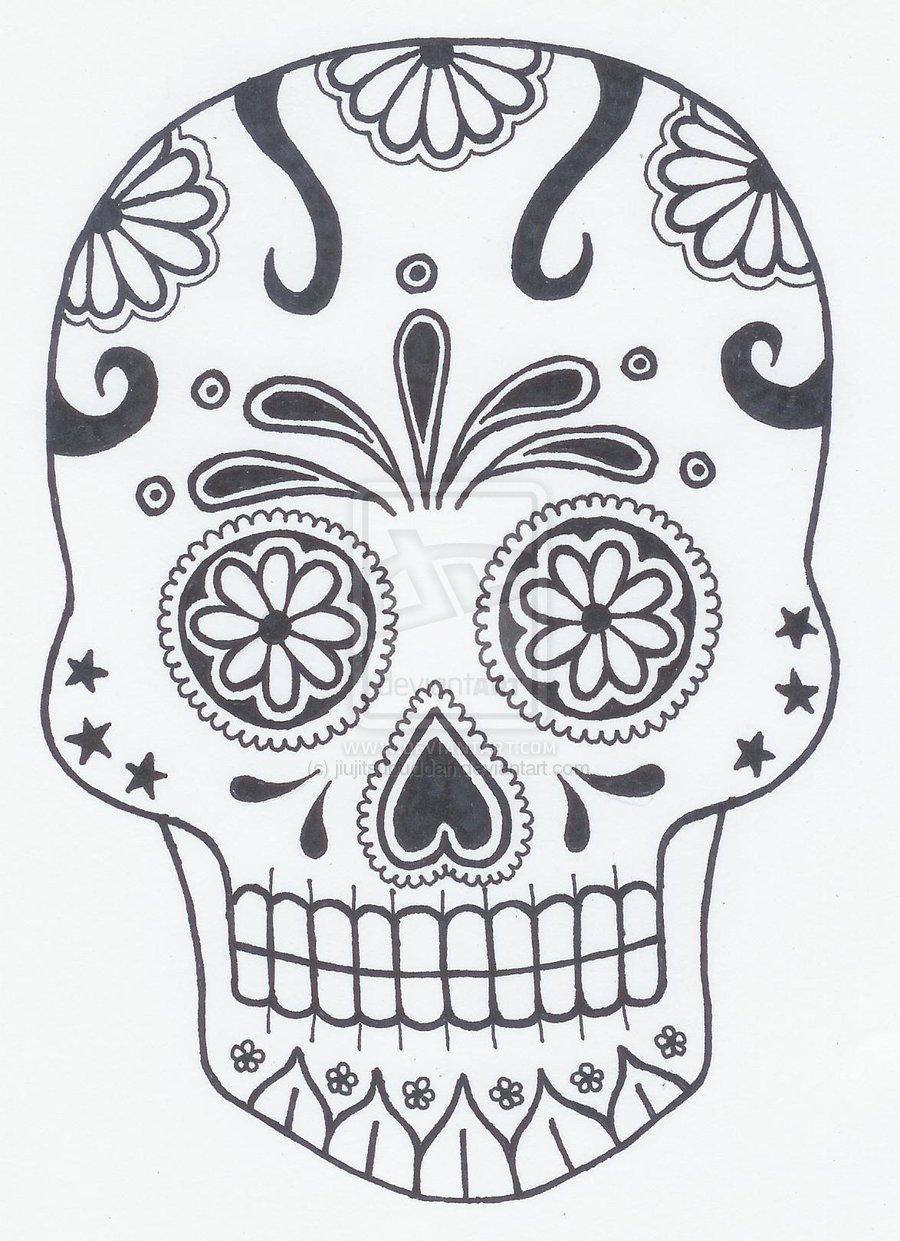 Sugar Skull Drawing Easy at Explore collection of