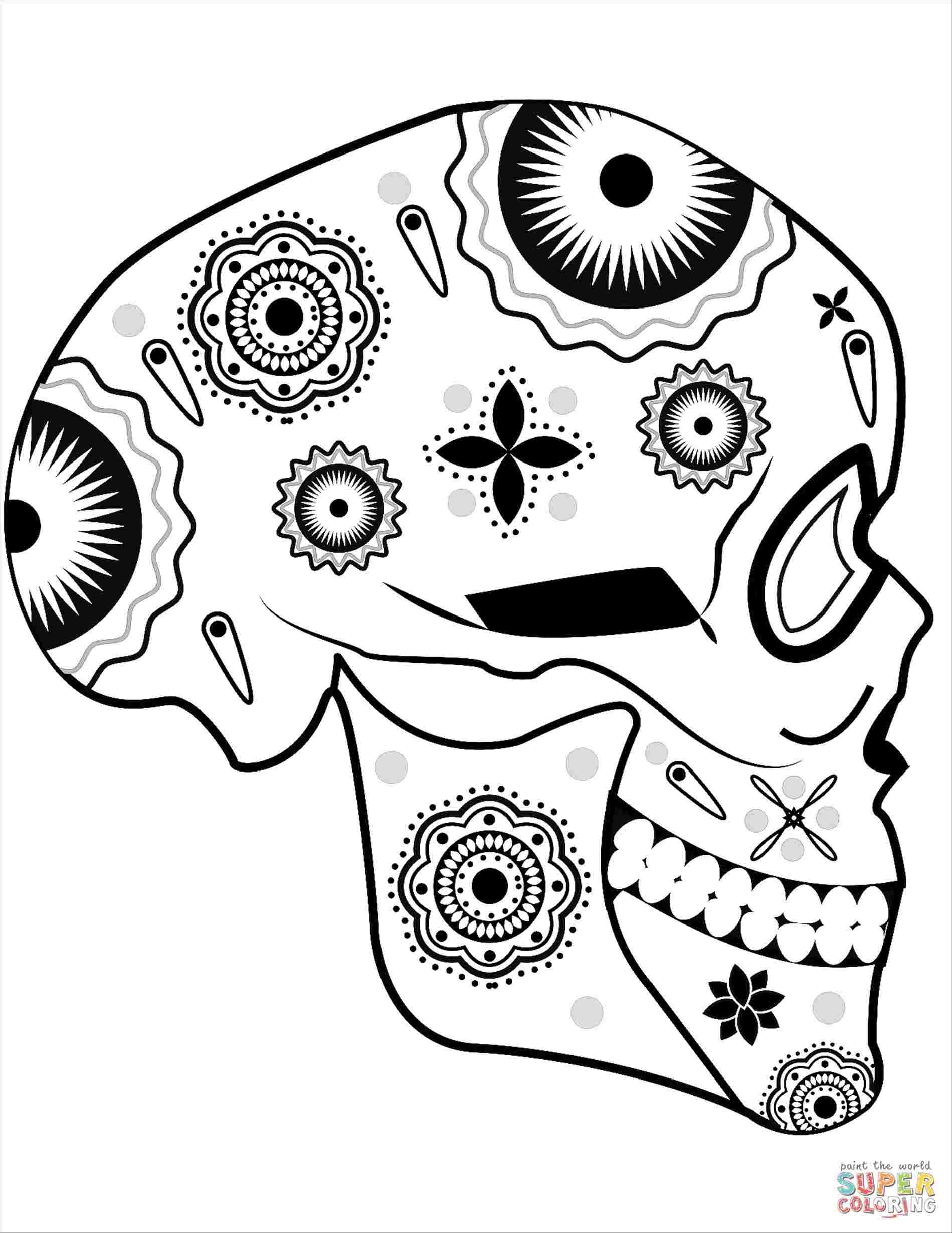 Sugar Skull Drawing Step By Step at Explore