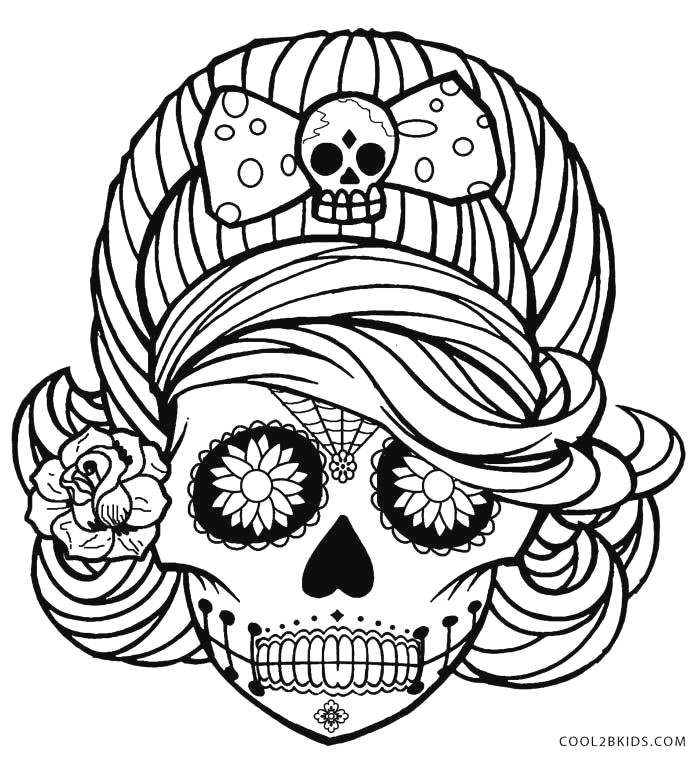 Sugar Skull Drawing Step By Step at Explore