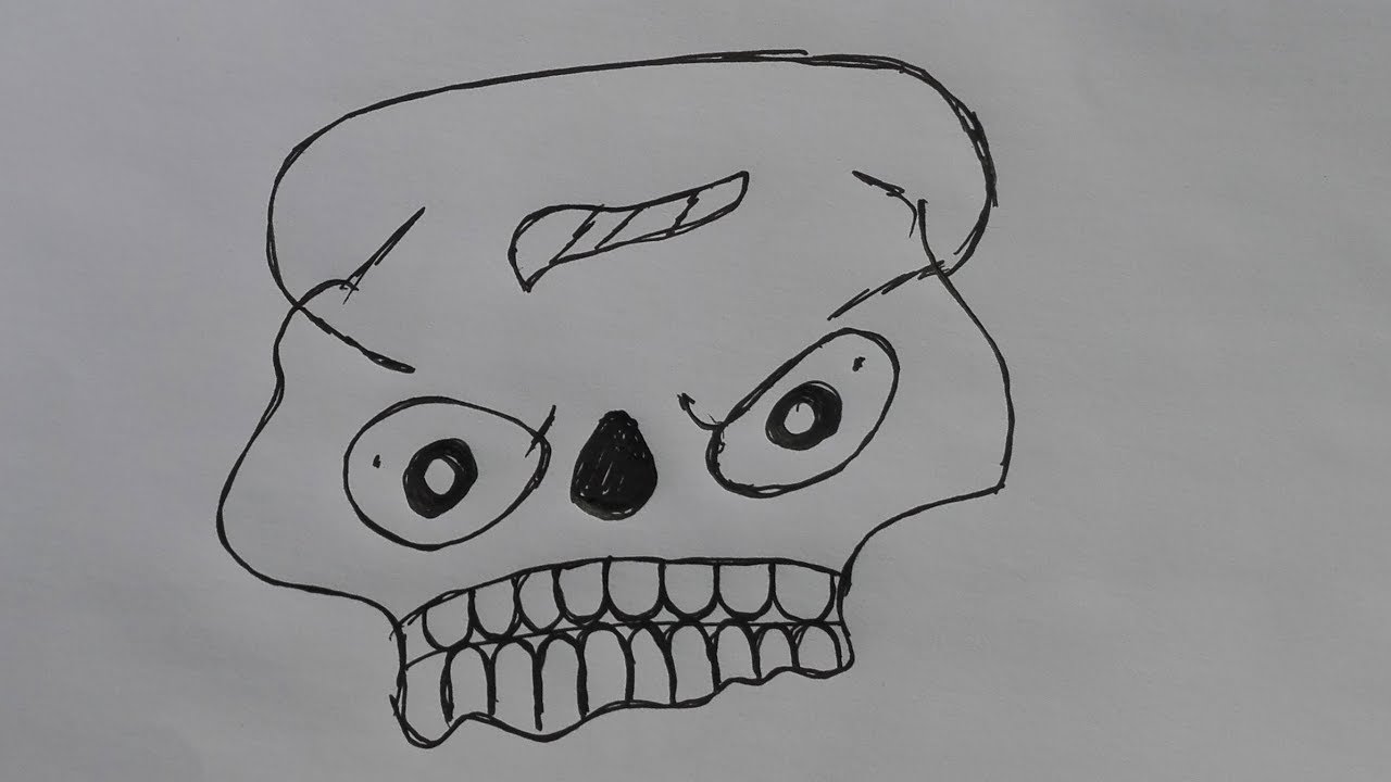 Sugar Skull Drawing Template at PaintingValley.com | Explore collection ...