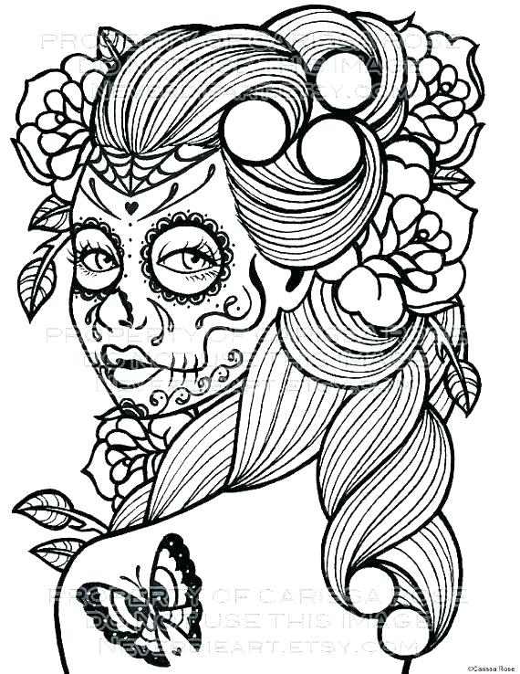 570x738 Like Kangaroo Face Mask Template Monster Affiliate Sugar Skulls - Sugar Skull Drawing Template