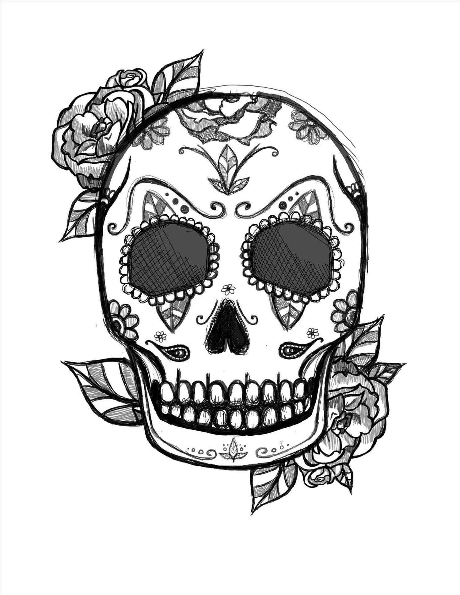 1501x1942 Simple Sugar Skull Drawings Tumblr - Sugar Skull Drawing Tumblr