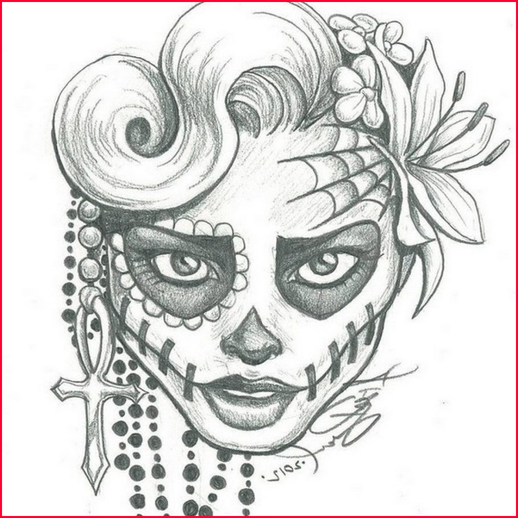 1024x1024 Drawing Tattoo Tumblr Sugar Skull - Sugar Skull Drawing Tumblr