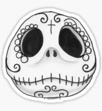 210x230 Sugar Skull Face Drawing Stickers Redbubble - Sugar Skull Face Drawing