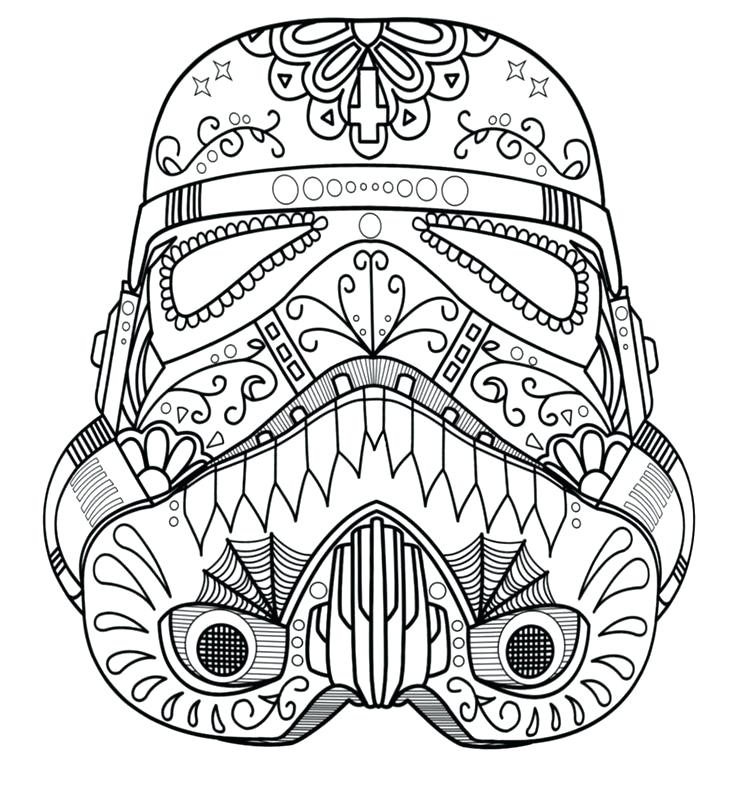736x794 Mexican Sugar Skull Coloring Pages Line Drawing At Free - Sugar Skull Line Drawing