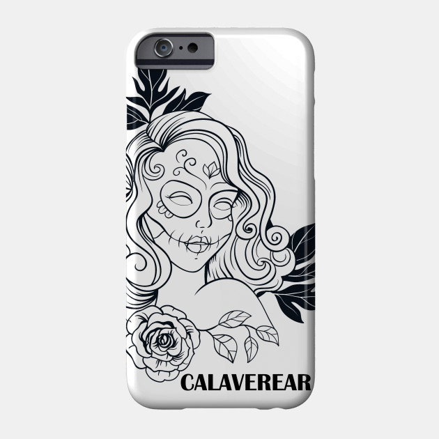 630x630 Sugar Skull Girl Line Drawing - Sugar Skull Line Drawing