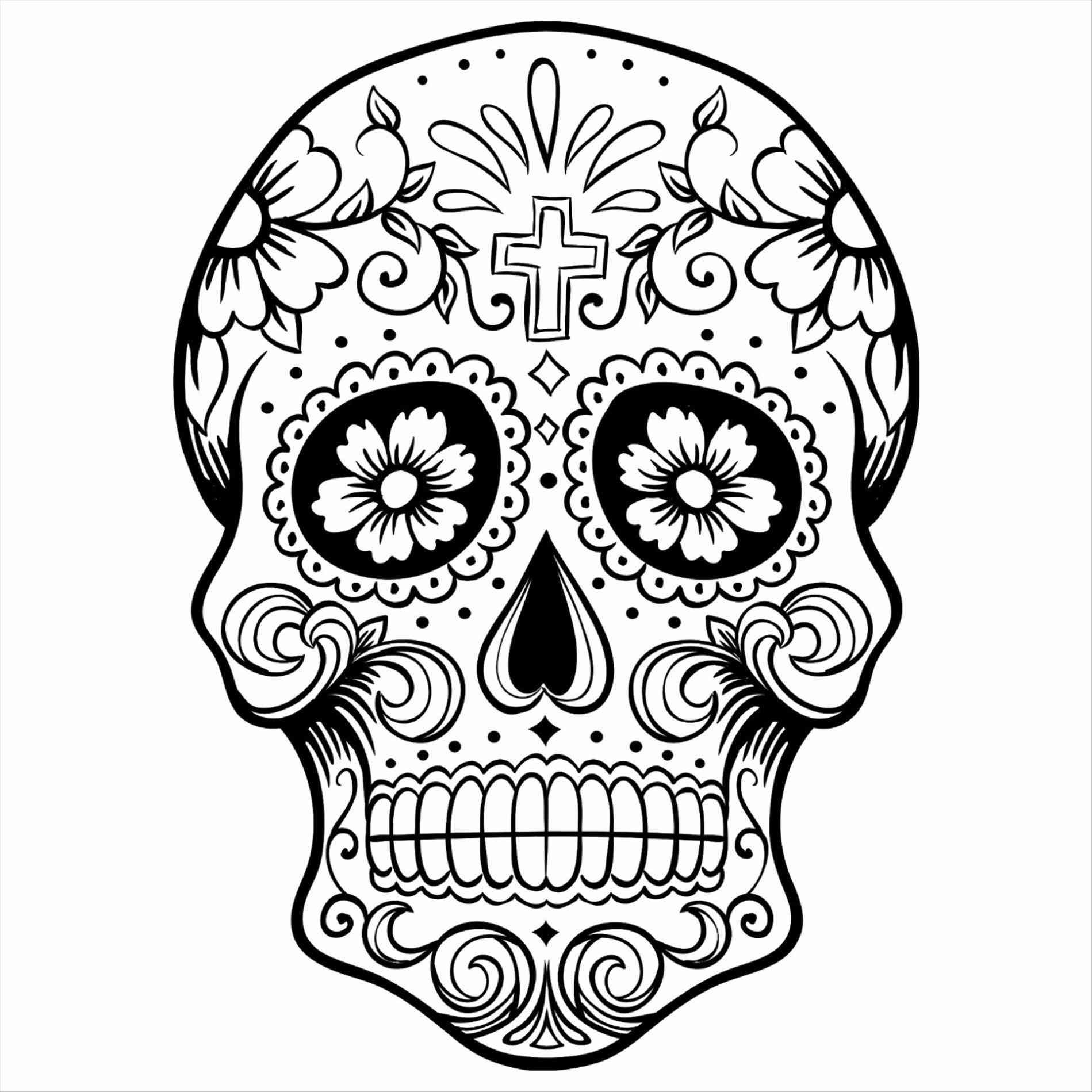 1899x1899 Lineart Tattoo Sugar Skull For Free Download - Sugar Skull Pin Up Drawing