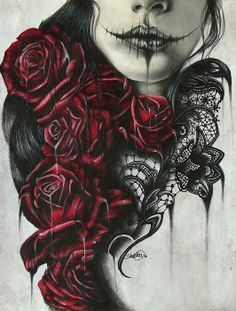 236x311 Goth Pin Up Drawings - Sugar Skull Pin Up Drawing