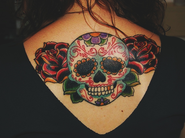 600x450 Grunge Sugar Skull Tattoo Designs For Men And Women - Sugar Skull Tattoo Drawings