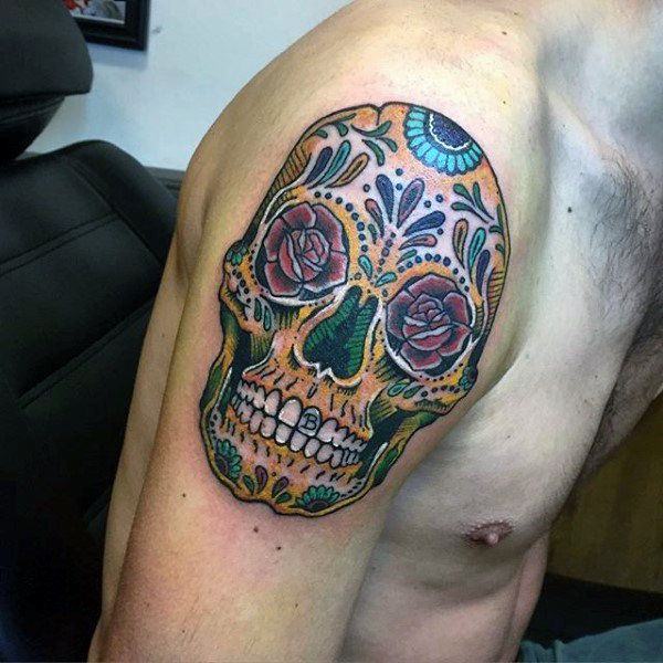 600x600 Sugar Skull Tattoo Designs With Meaning - Sugar Skull Tattoo Drawings