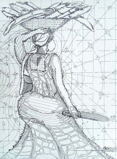 375x509 Sugarcane Seller Market Woman Drawing - Sugarcane Drawing