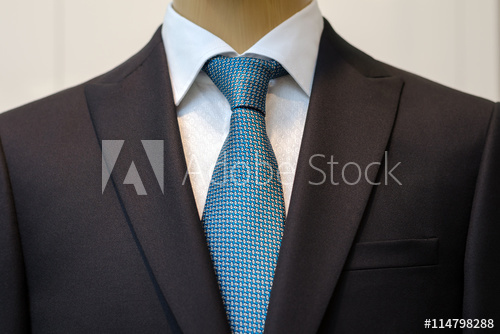 500x334 black business suit with a white shirt and with a blue tie - Suit And Tie Drawing