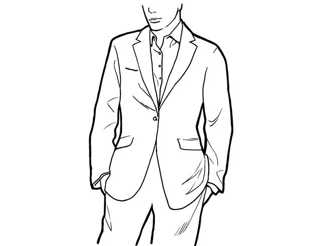 Suit And Tie Drawing at PaintingValley.com | Explore collection of Suit ...