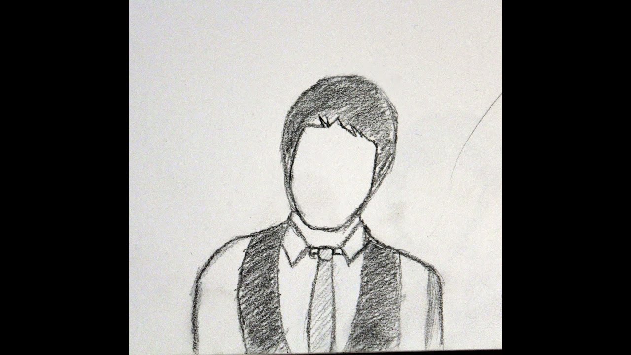 Suit And Tie Drawing at PaintingValley.com | Explore collection of Suit ...