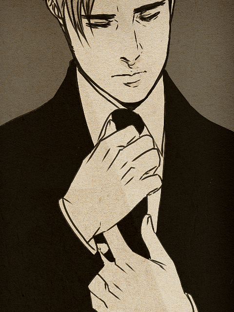 480x640 anime suit and tie - Suit And Tie Drawing