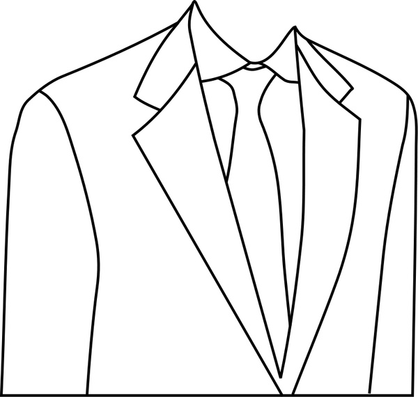 600x570 Suit Free Vector In Open Office Drawing - Suit Drawing
