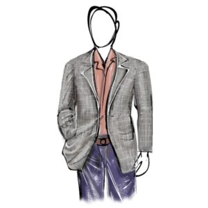 300x300 The Man With The Suit And Hat, Drawing From Front View Tutorial - Suit Drawing