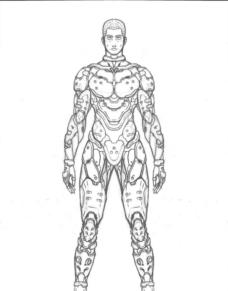 791x1009 Soldier Drawing Suit For Free Download - Suit Of Armor Drawing