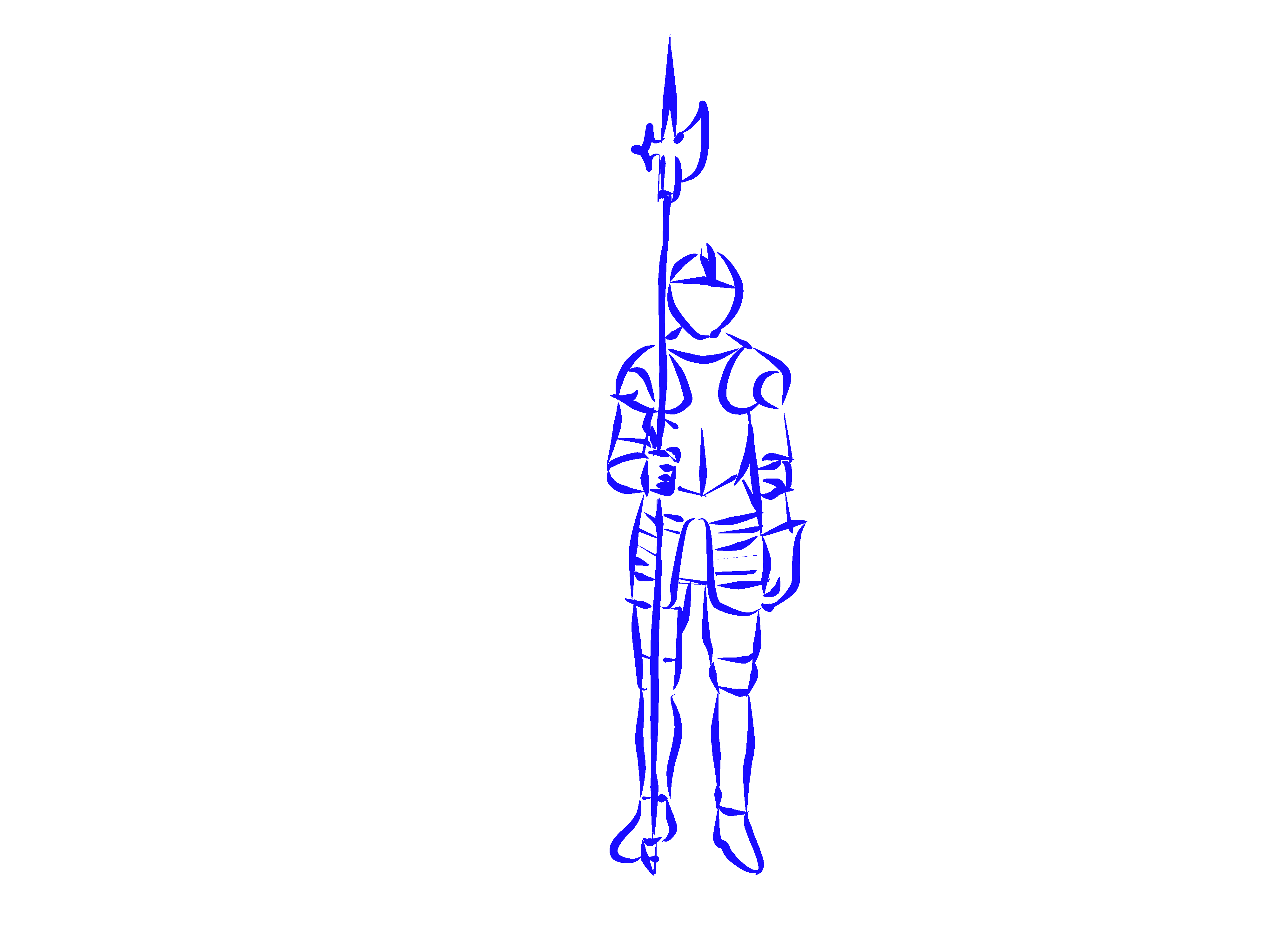 4000x3000 Weekly Drawing Submission - Suit Of Armor Drawing