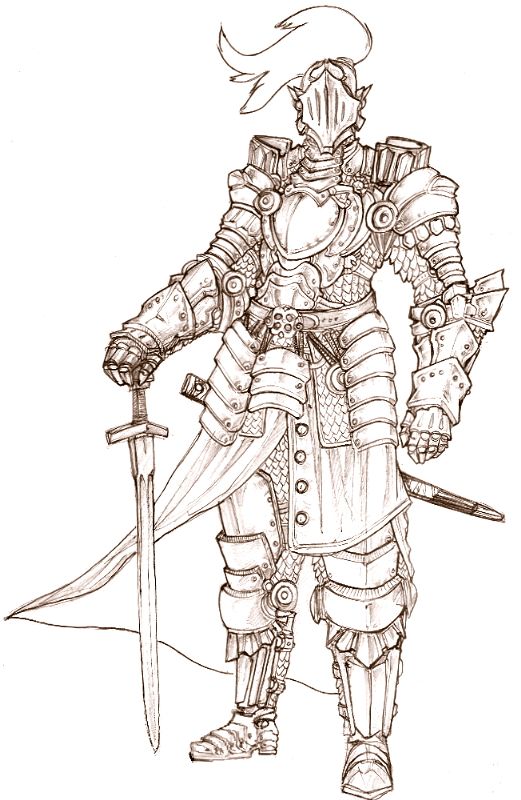 521x800 half plate suit of armor - Suit Of Armor Drawing