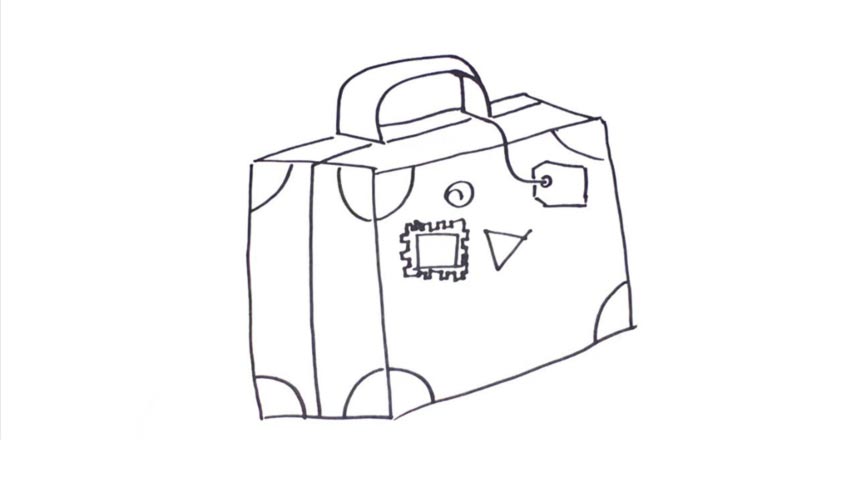 Suitcase Drawing