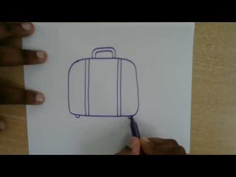 480x360 how to draw a suitcase easy drawing for kids learn to draw - Suitcase Drawing